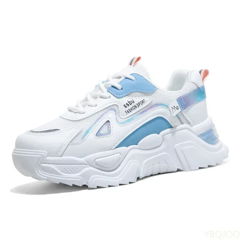 2024 Sneakers Women Platform Flat Shoes Woman Shoes Green Casual Trainers Ladies Chunky Sneakers Women Shoes